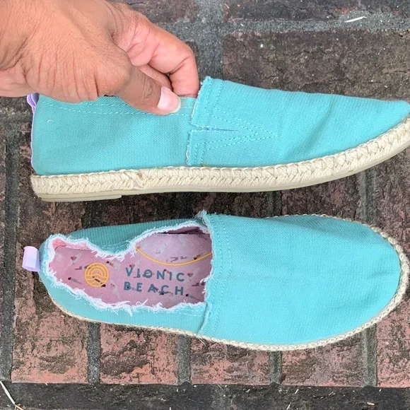 Vionic Beach Collection Laguna Comfort Mint Green Slip-On Espadrilles 6.5 - Picture 7 of 9